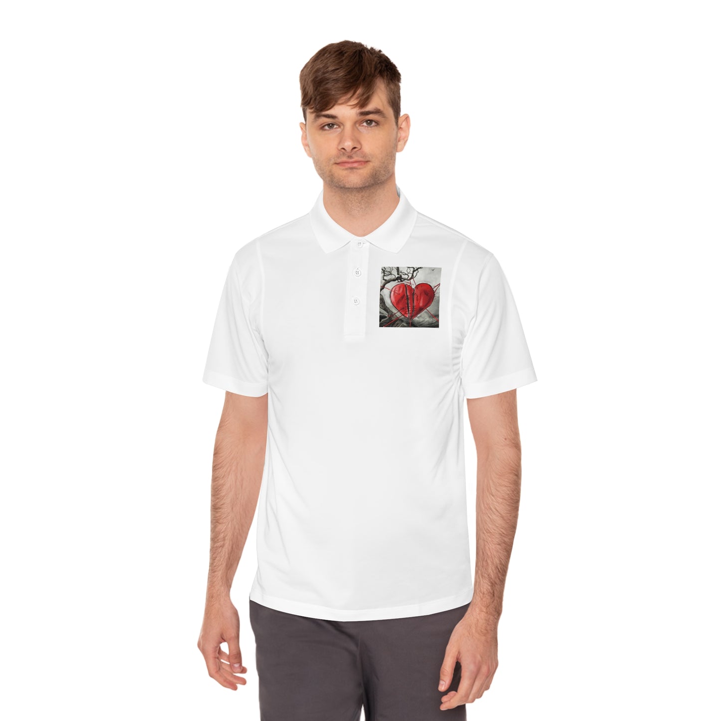 Light Seers 3 of Swords Men's Sport Polo Shirt