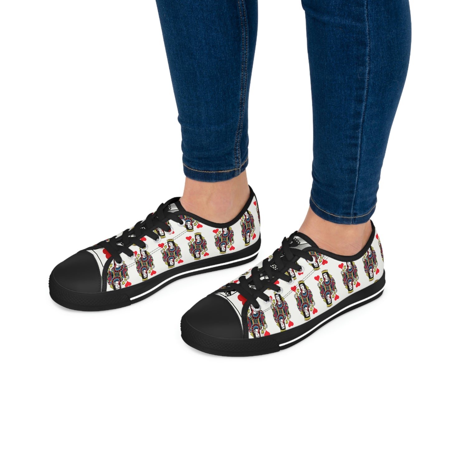 Queen of Hearts Low Top Sneakers