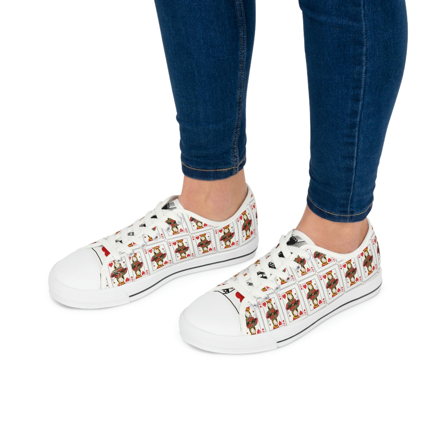 Queen of Hearts Low Top Sneakers
