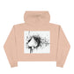 Black Ace By Correy Crop Hoodie
