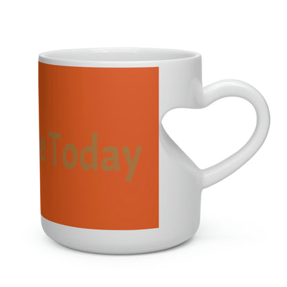 Fresh Made Today Heart Shaped Coffee Mug