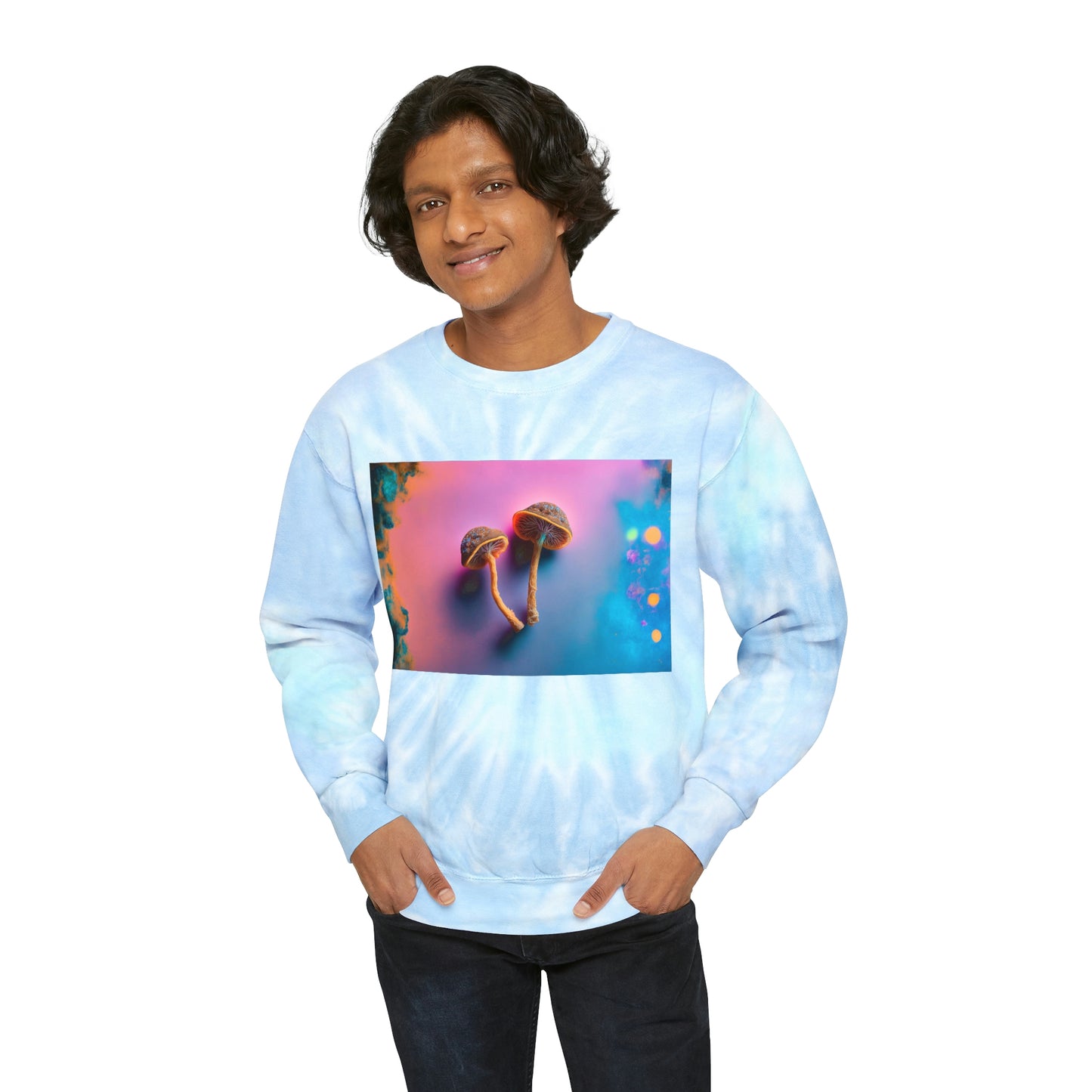 'Magic Mushroom II' Tie-Dye Sweatshirt