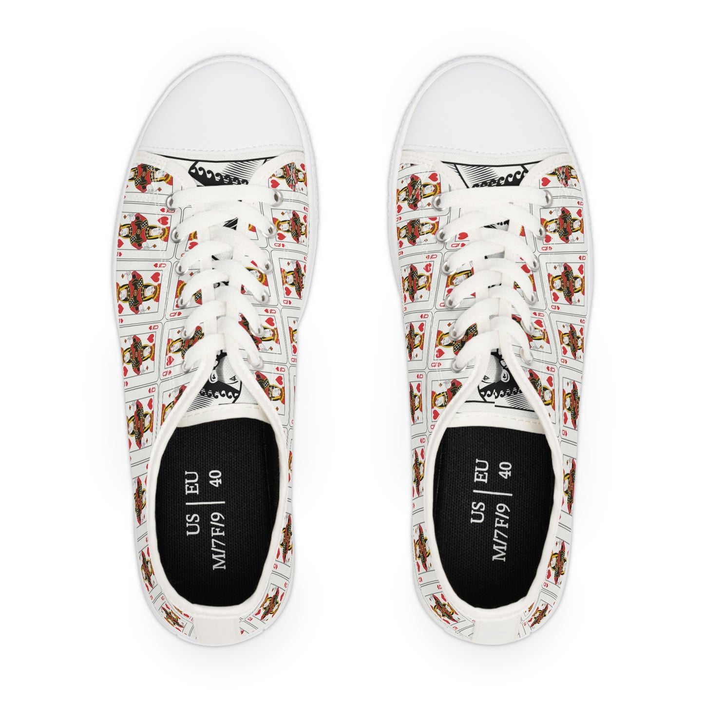 Queen of Hearts Low Top Sneakers