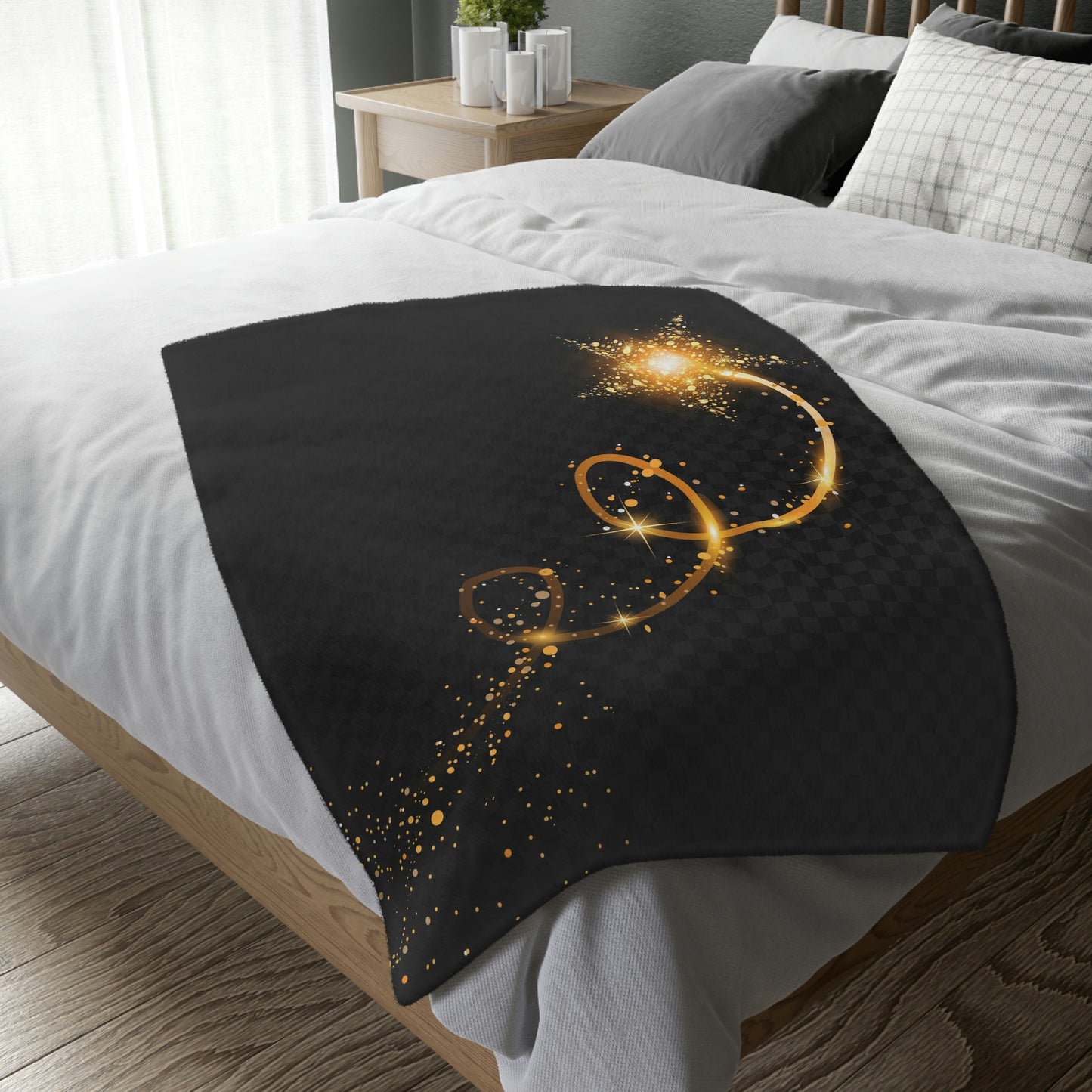 Velveteen Minky Baby Blanket (Two-sided print)