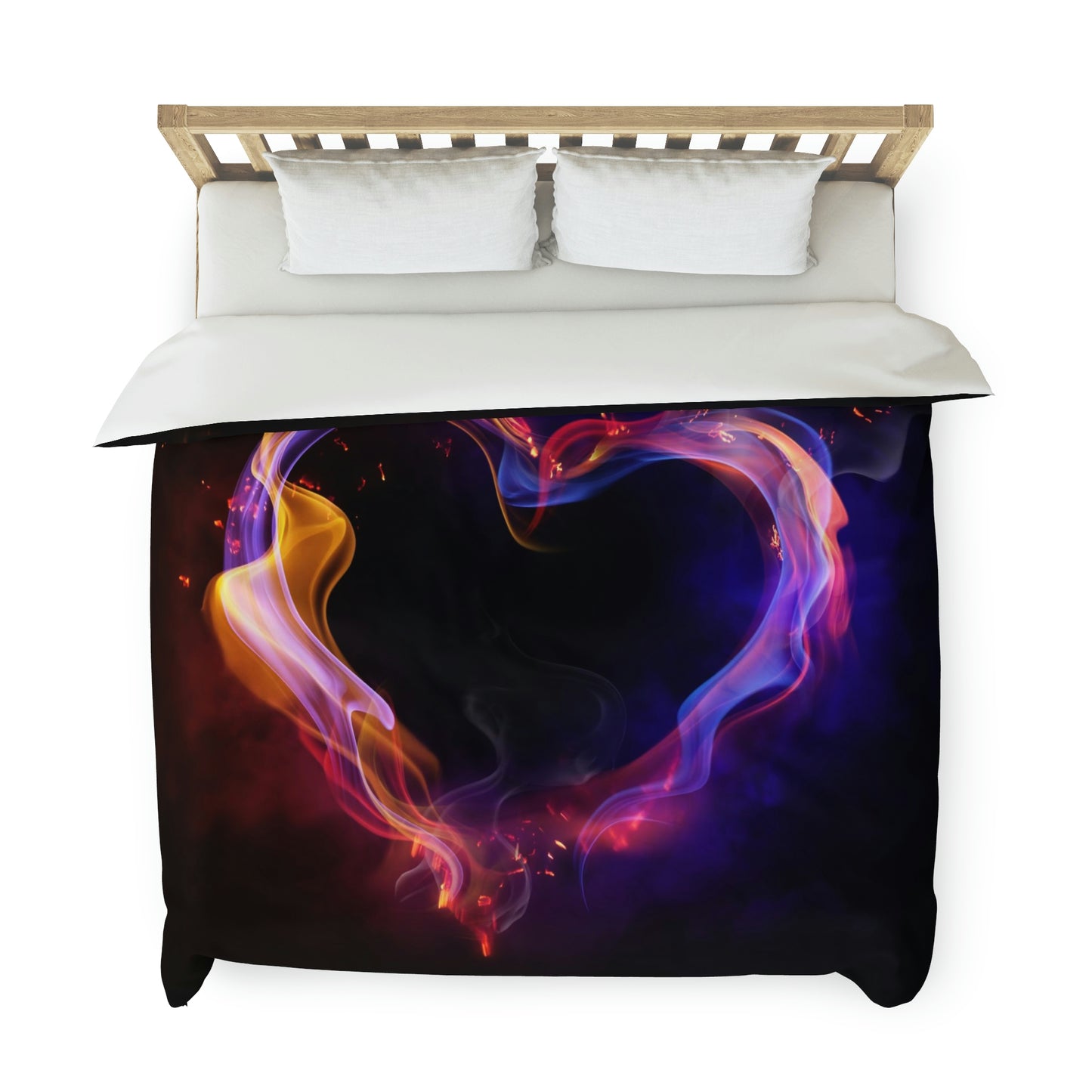 Heart on Fire Duvet Cover