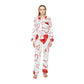 Hearts All Over Women's Satin Pajamas (AOP)