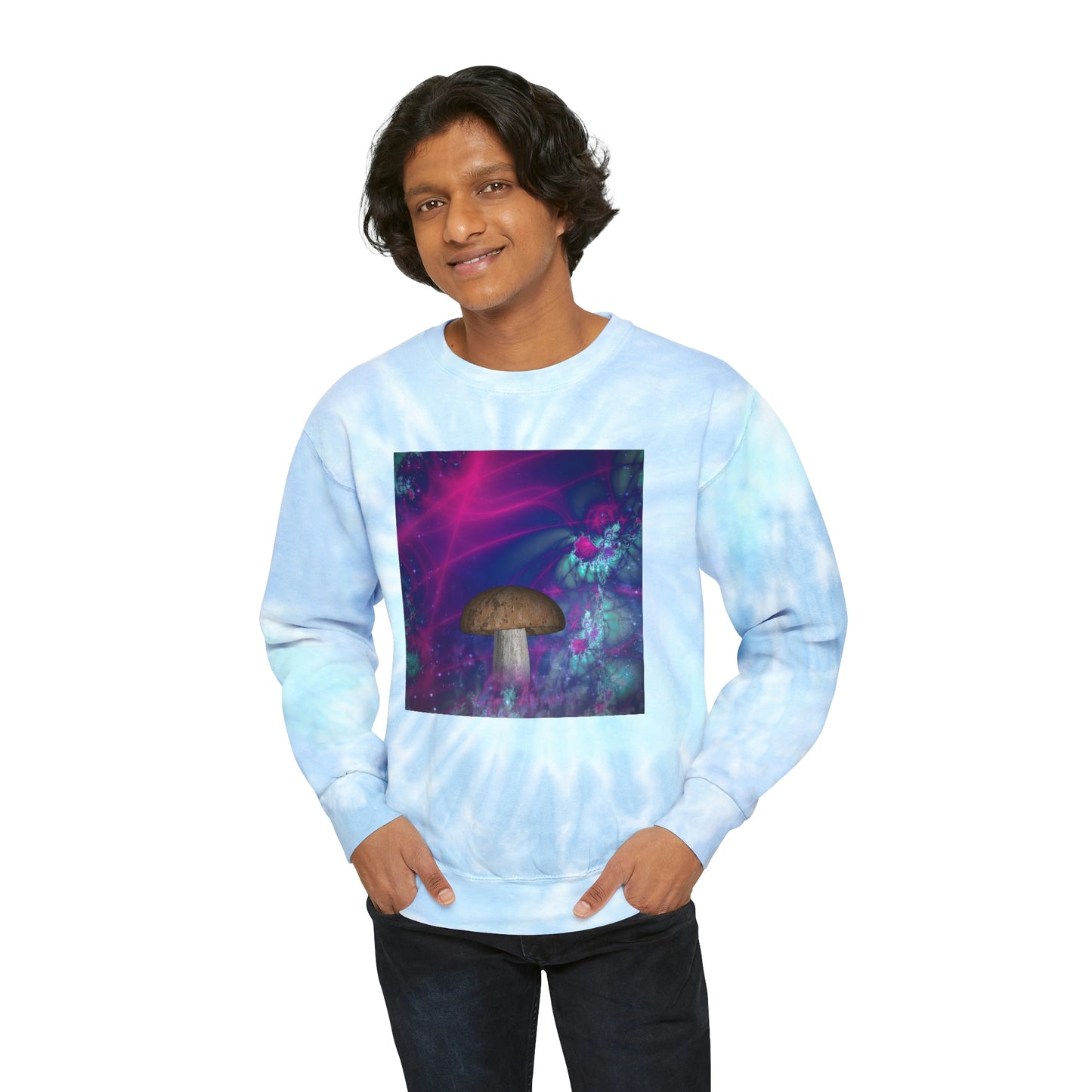 'Magic Mushroom' Unisex Tie-Dye Sweatshirt