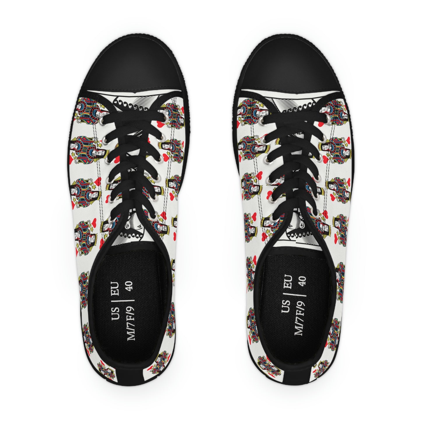 Queen of Hearts Low Top Sneakers