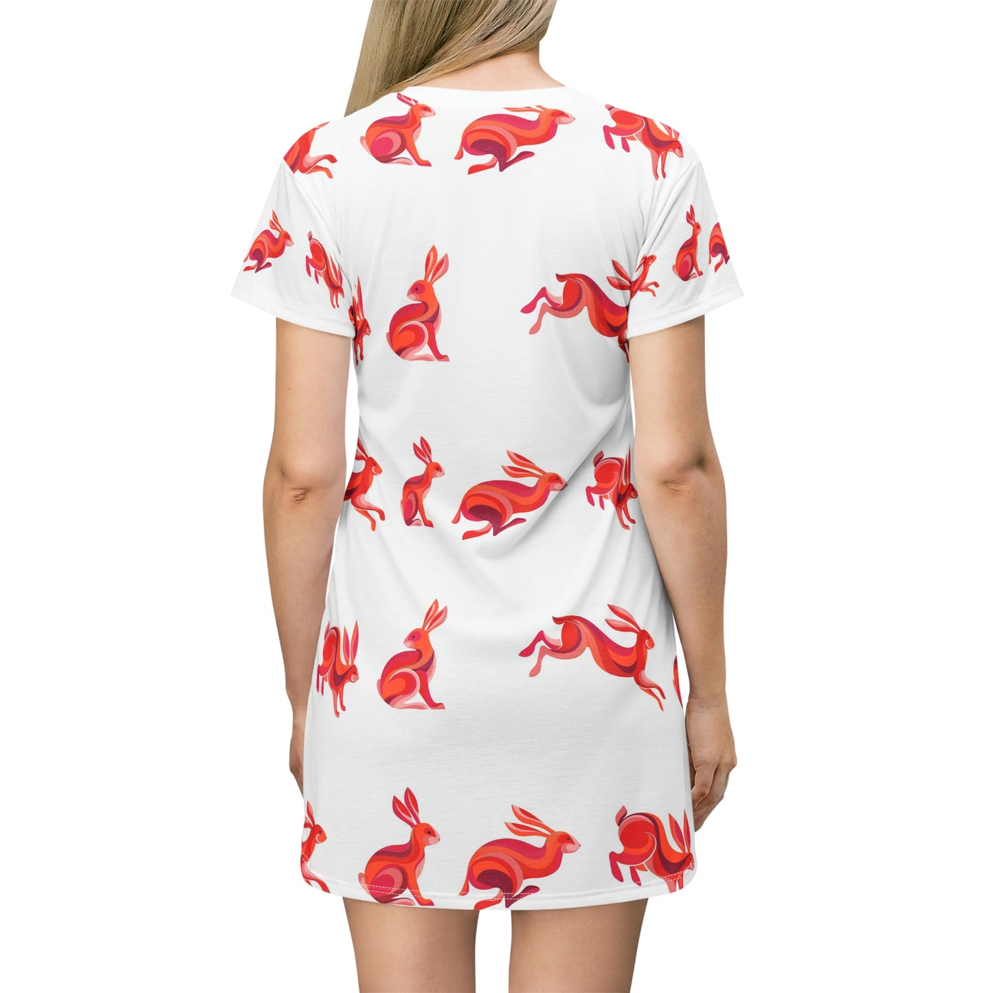Silly Rabbit T-Shirt Dress (AOP)
