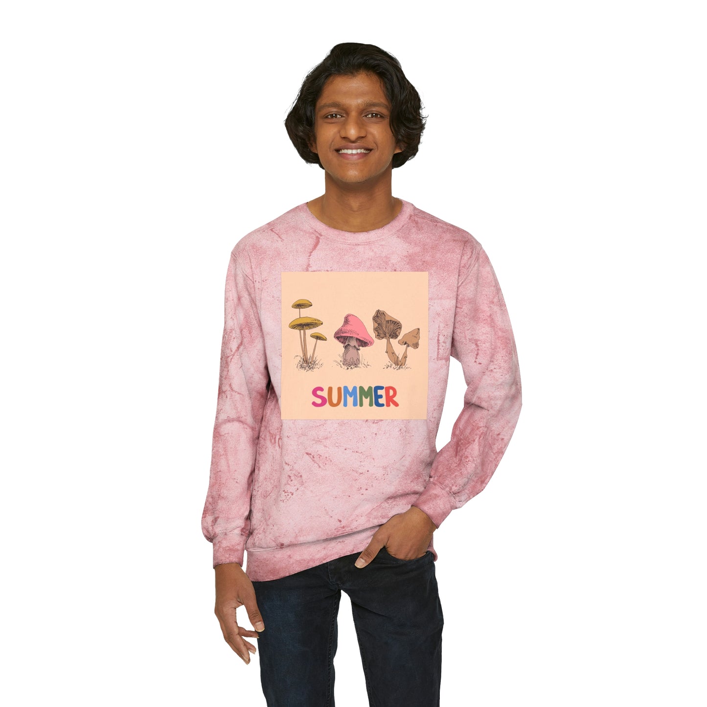 Magic Mushroom 3 Unisex Color Blast Crewneck Sweatshirt