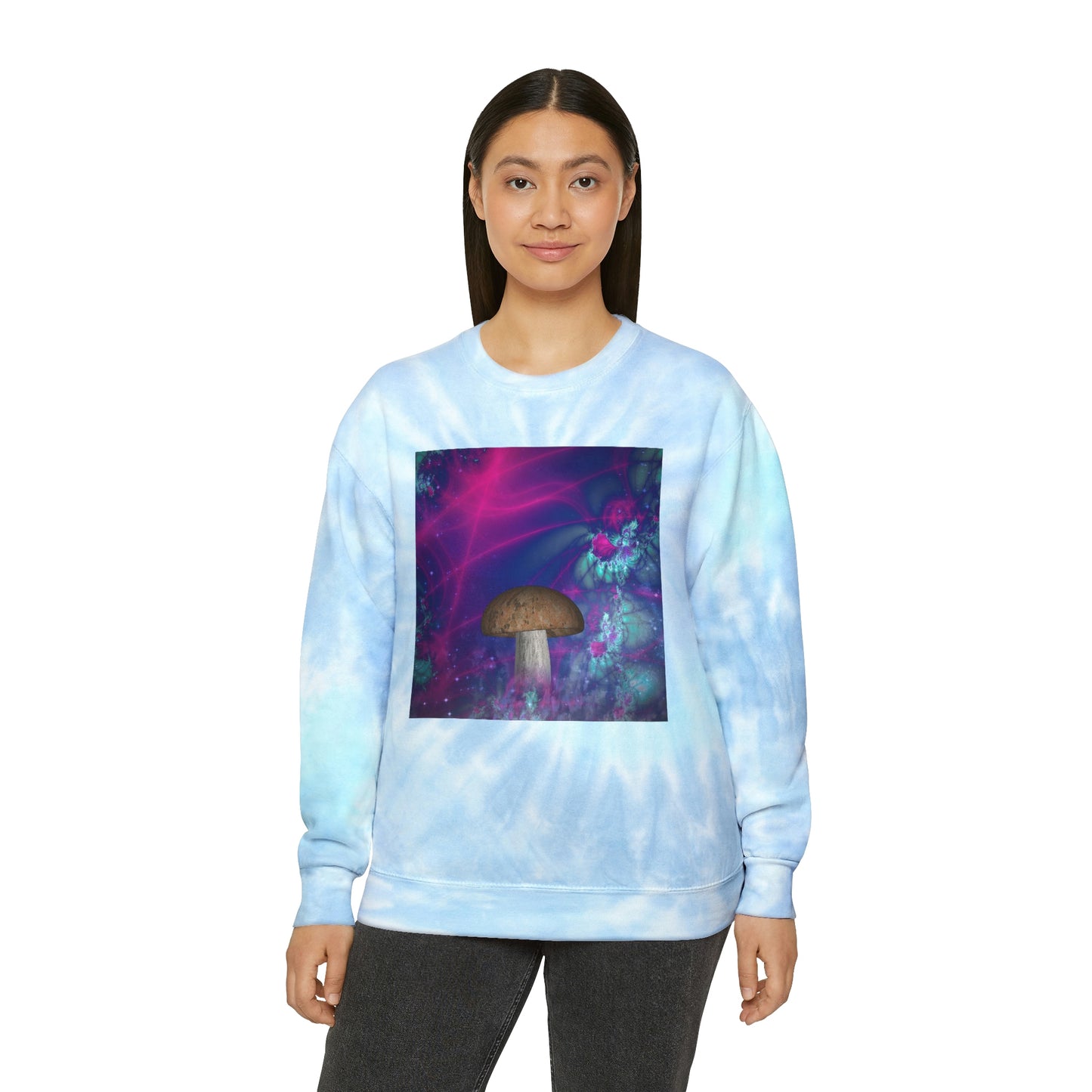 'Magic Mushroom' Unisex Tie-Dye Sweatshirt