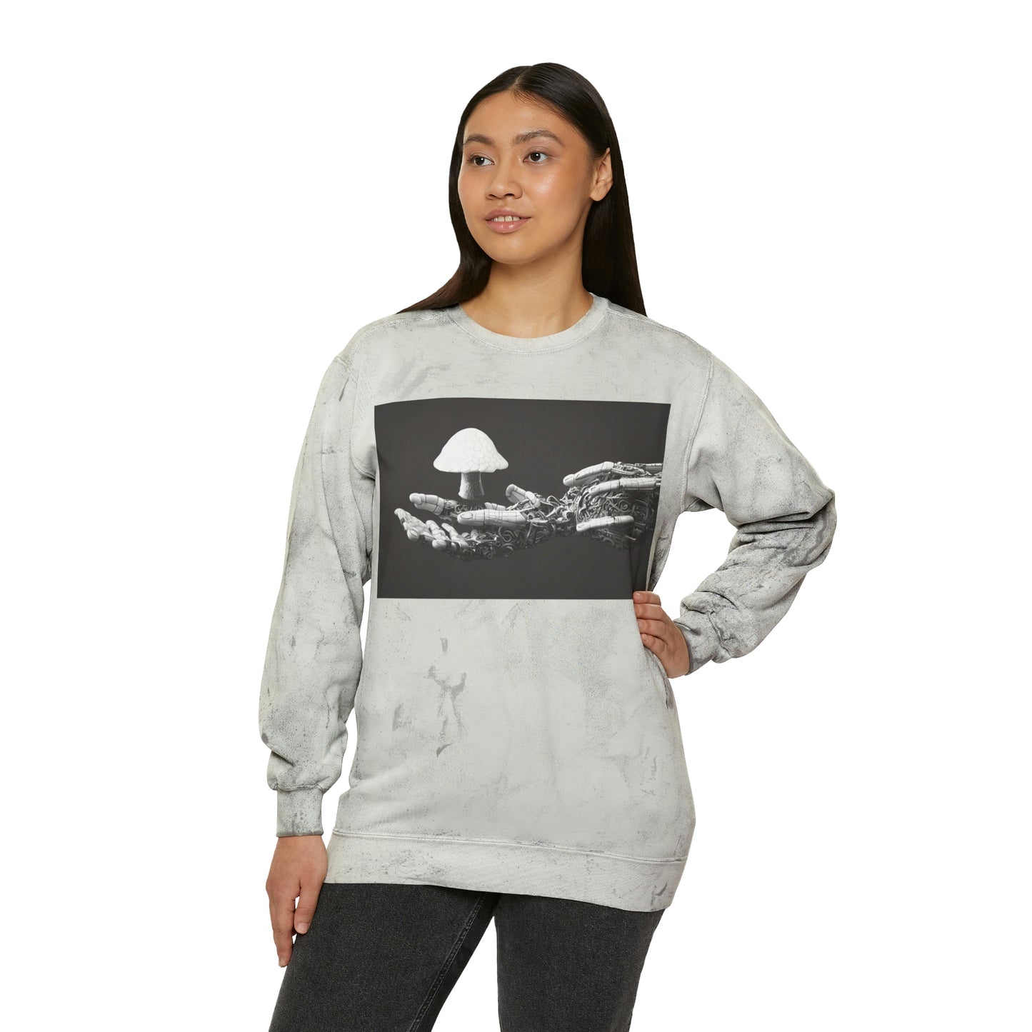 Magic Mushroom 3 Unisex Color Blast Crewneck Sweatshirt