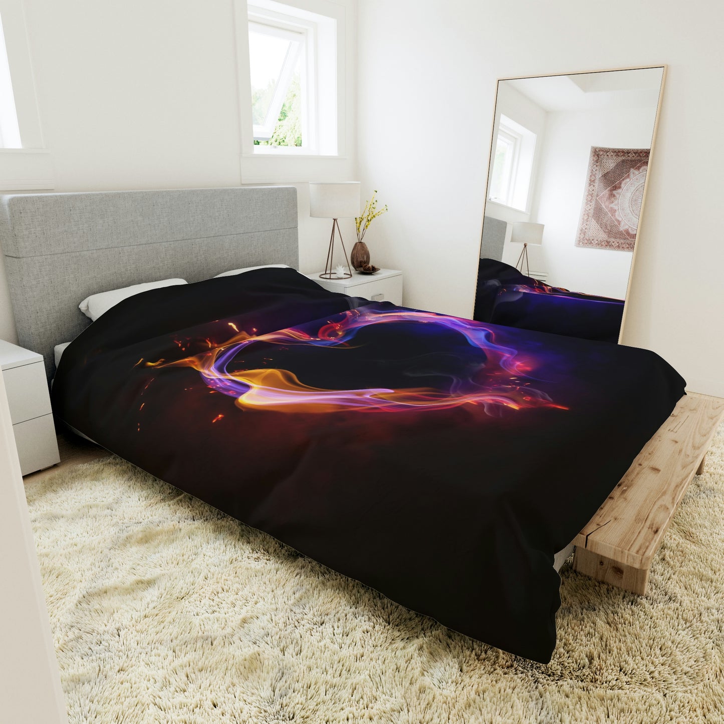 Heart on Fire Duvet Cover