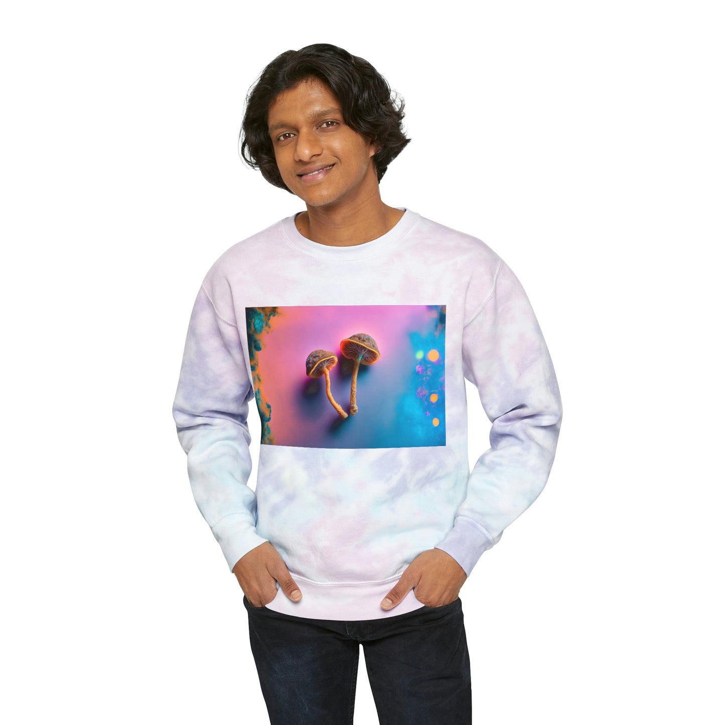 'Magic Mushroom II' Tie-Dye Sweatshirt