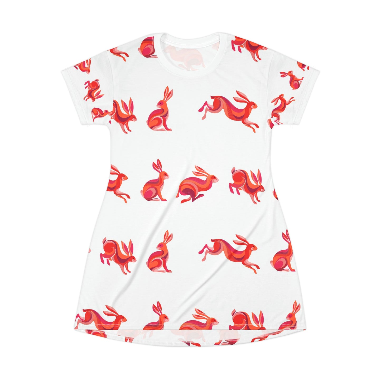 Silly Rabbit T-Shirt Dress (AOP)