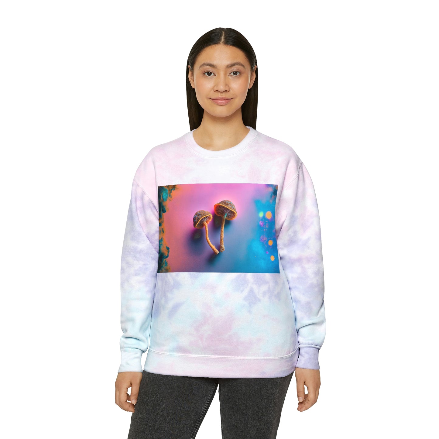 'Magic Mushroom II' Tie-Dye Sweatshirt