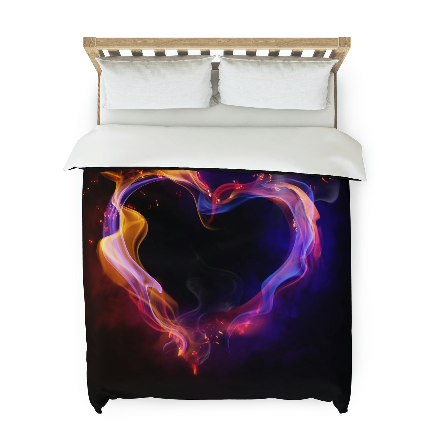 Heart on Fire Duvet Cover