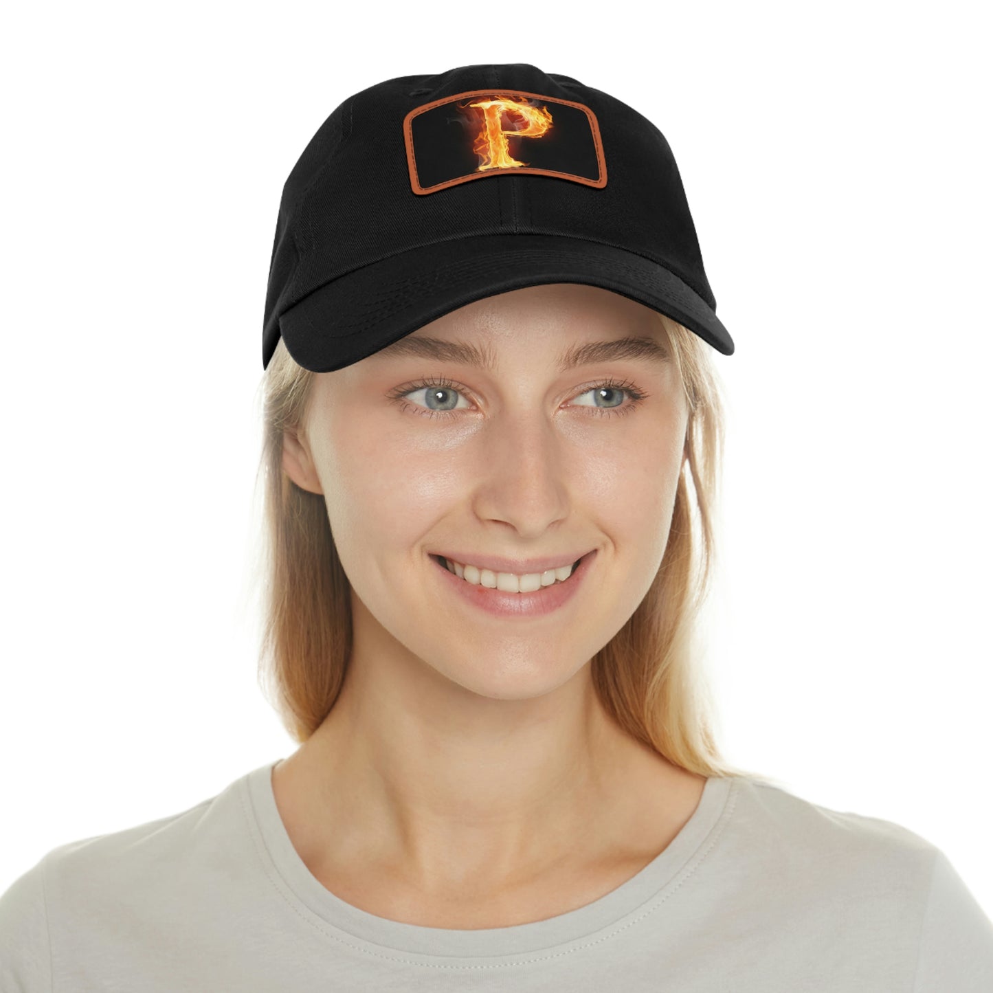 Big P Dad Hat with Leather Patch