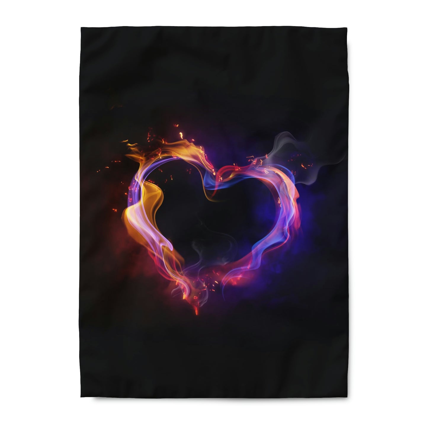 Heart on Fire Duvet Cover