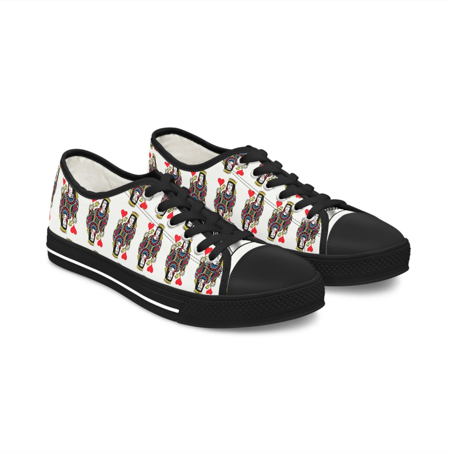 Queen of Hearts Low Top Sneakers