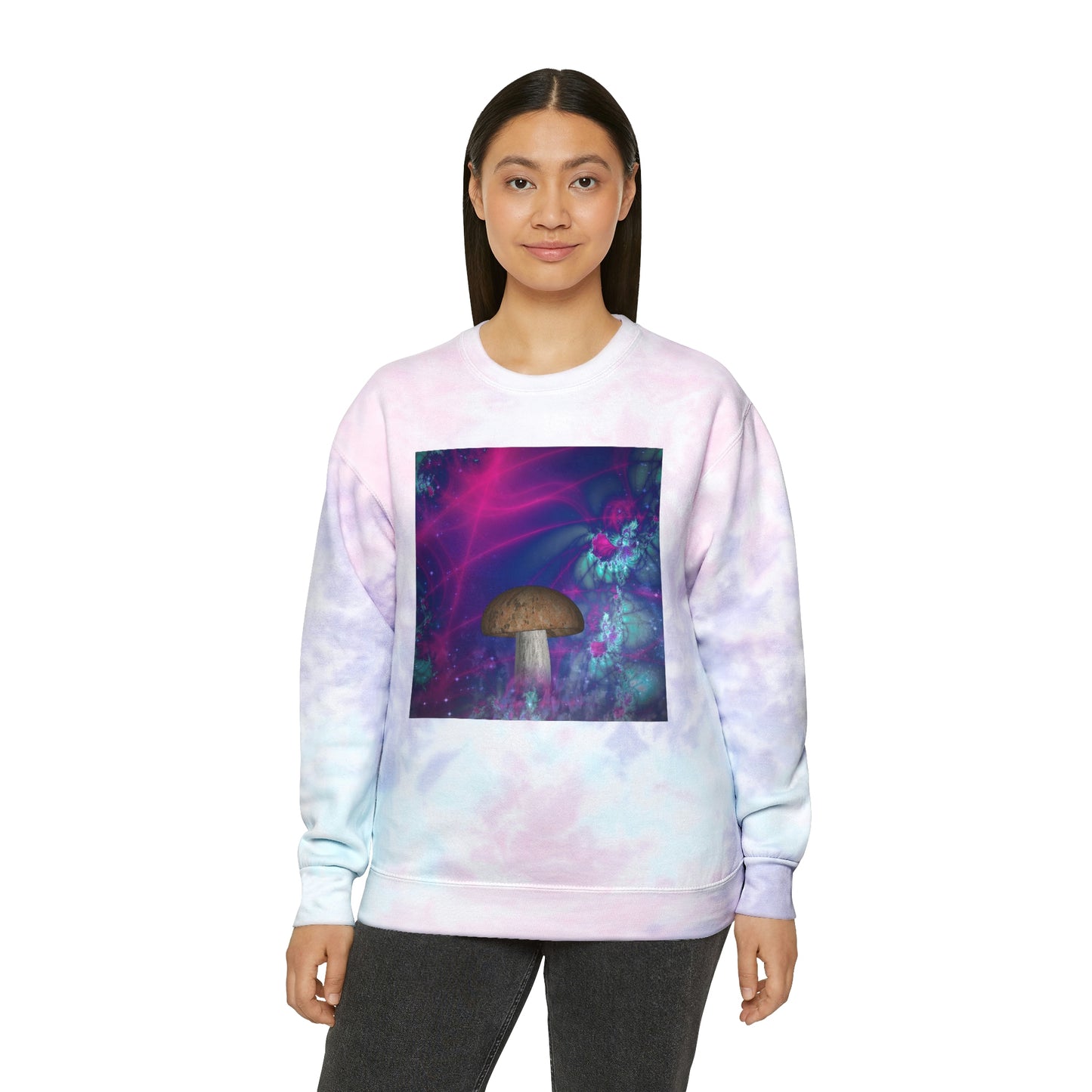 'Magic Mushroom' Unisex Tie-Dye Sweatshirt