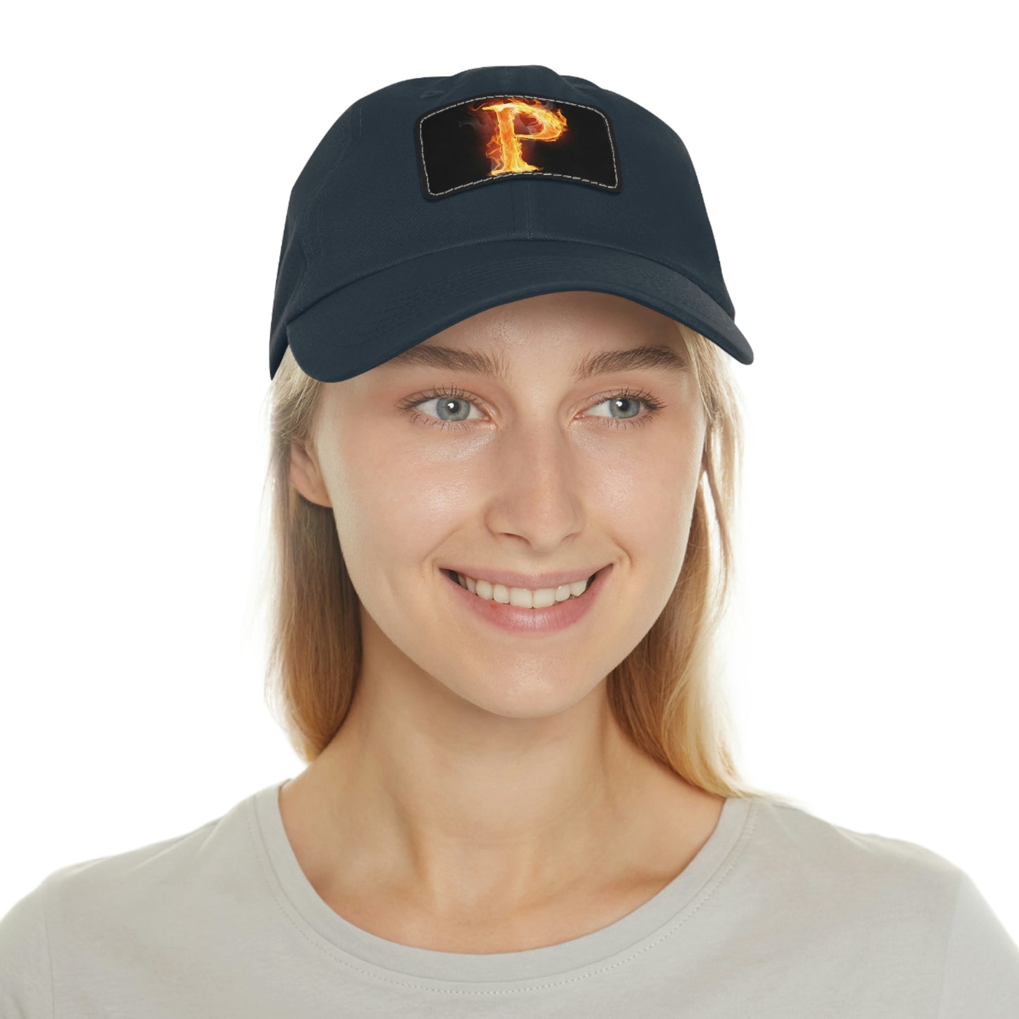 Big P Dad Hat with Leather Patch