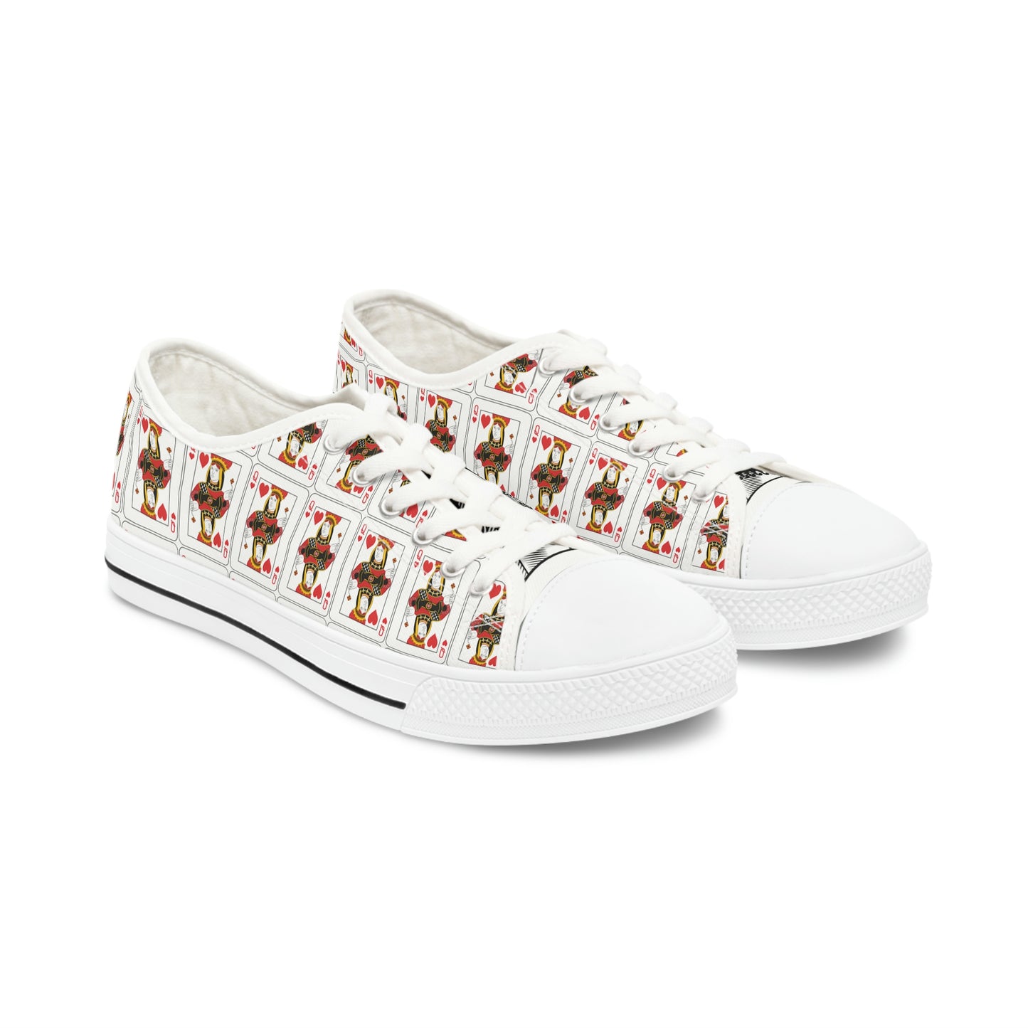 Queen of Hearts Low Top Sneakers