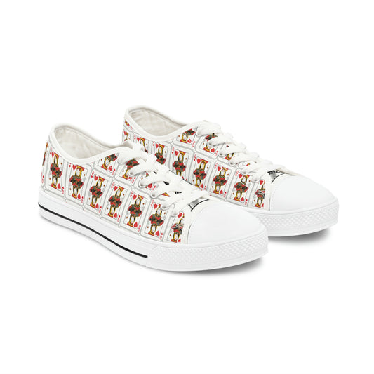 Queen of Hearts Low Top Sneakers